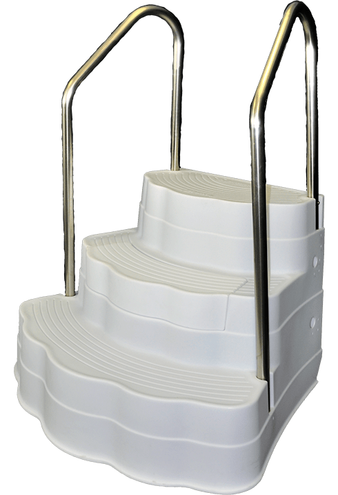 Innovaplas Products Pearl Handrail for Above Ground BiltMor Swimming Pool Step 